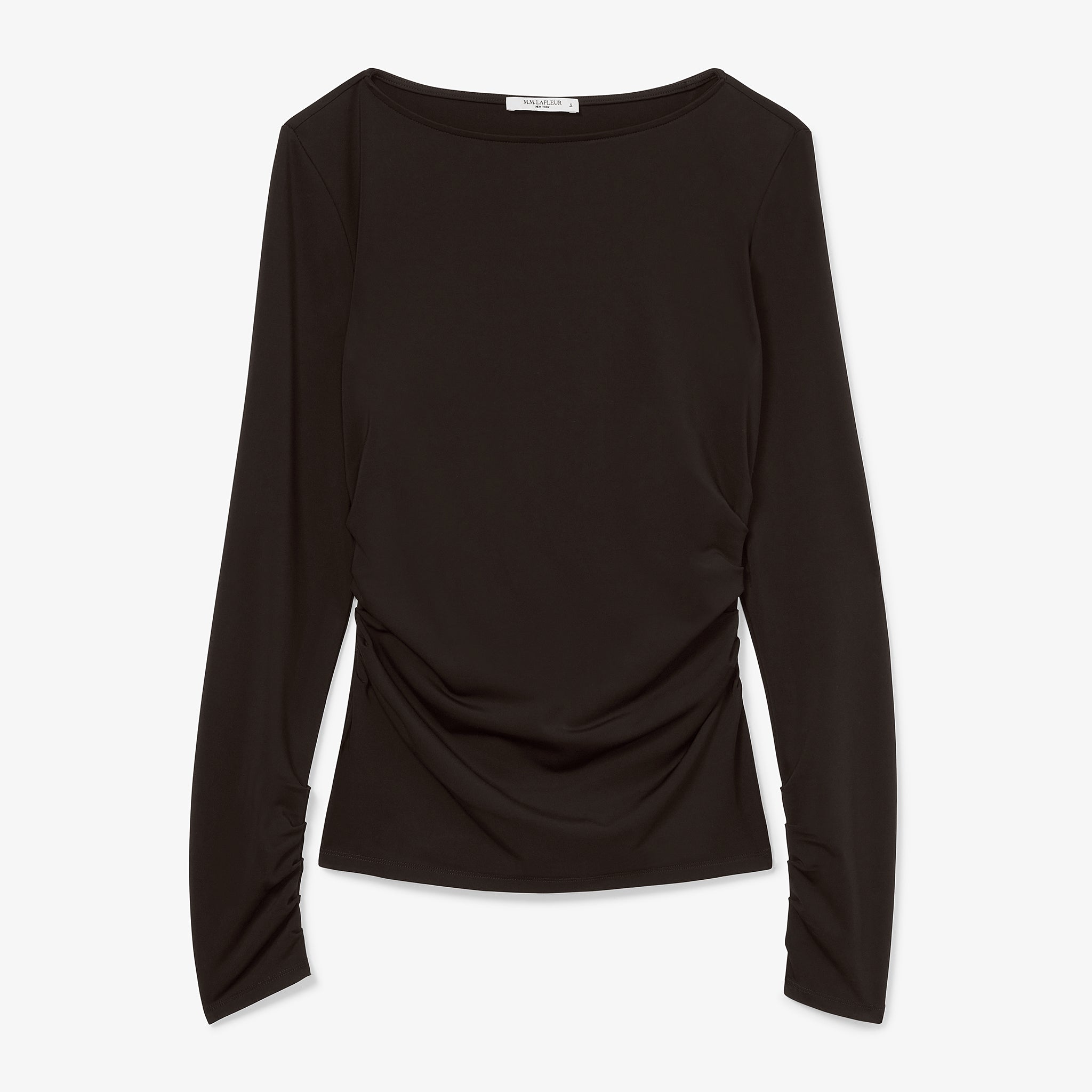 packshot image of the percy top in black