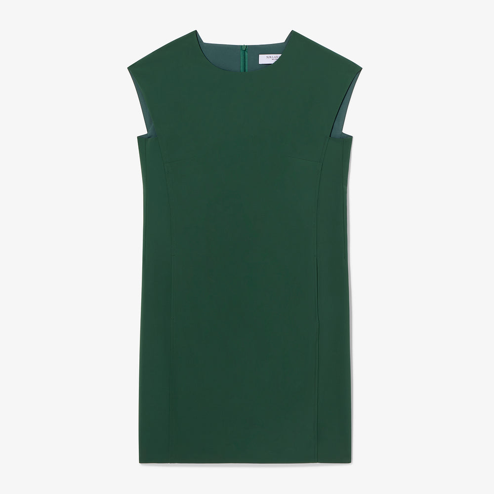 Green dress on a white background