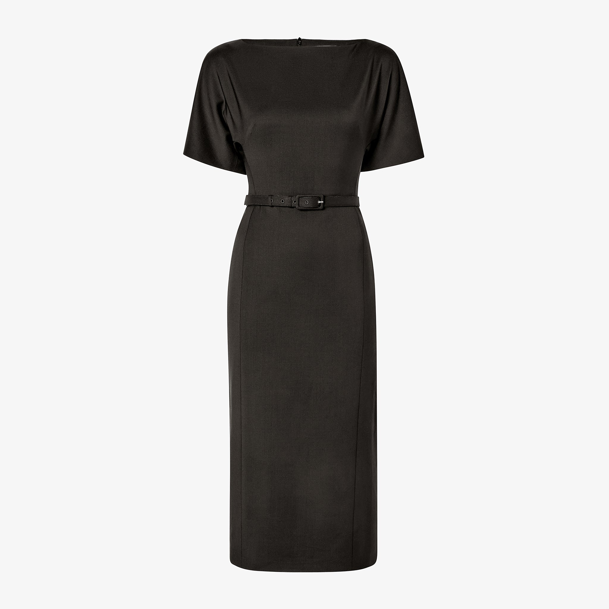 packshot image of the meredith dress in black