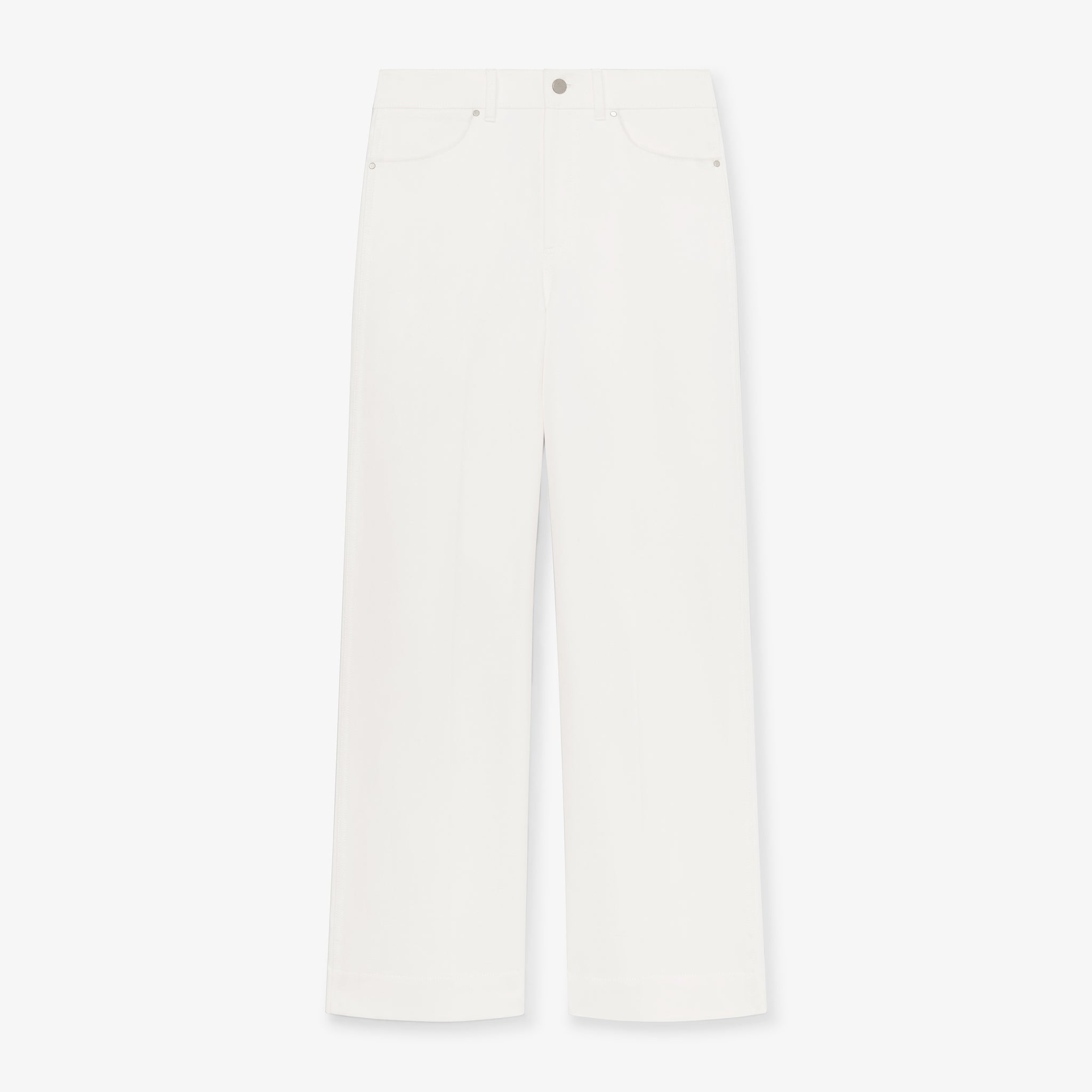 packshot image of the milo jeans in white