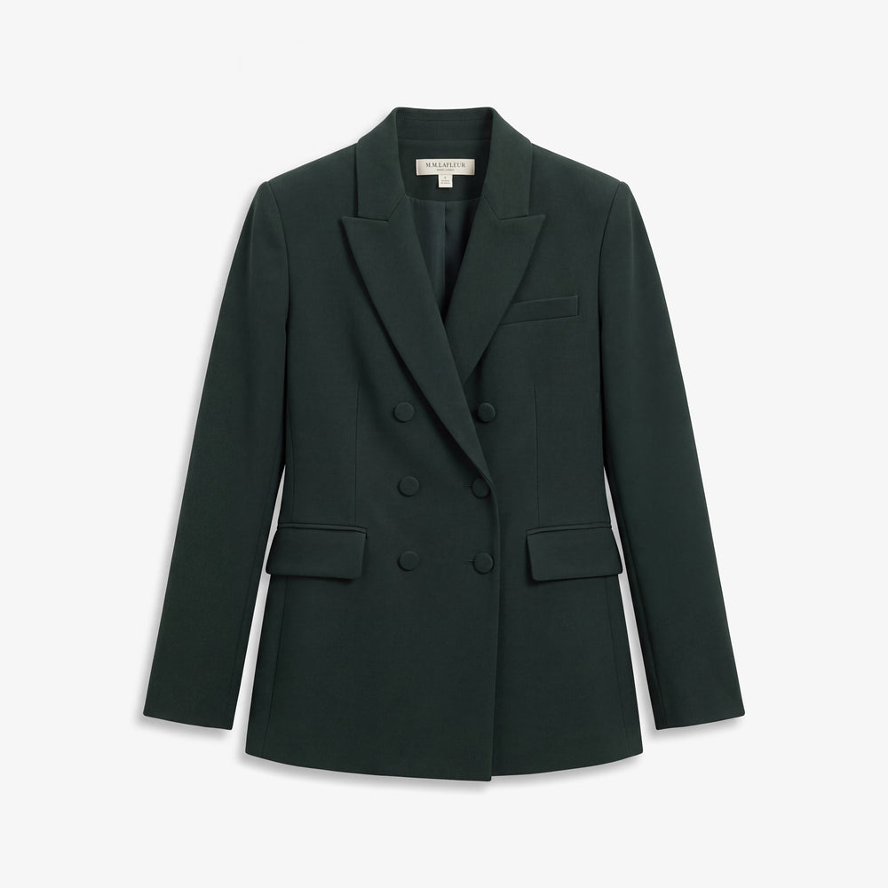 Kati Double-Breasted Blazer, Dark Forest, image 12 of 12