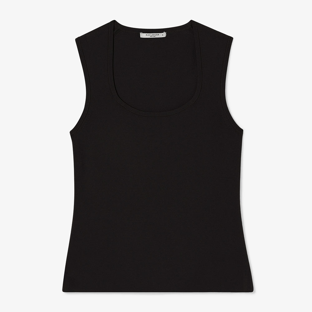 packshot immage of the sabine top in black