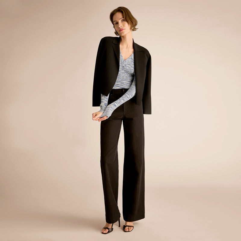 Yanka Fitted V-Neck Sweater
