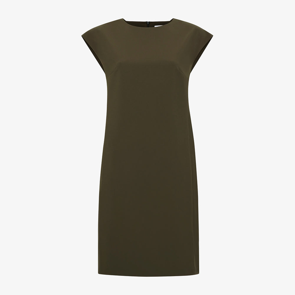 Packshot image of the Maaza Dress—Origami Suiting in Olive