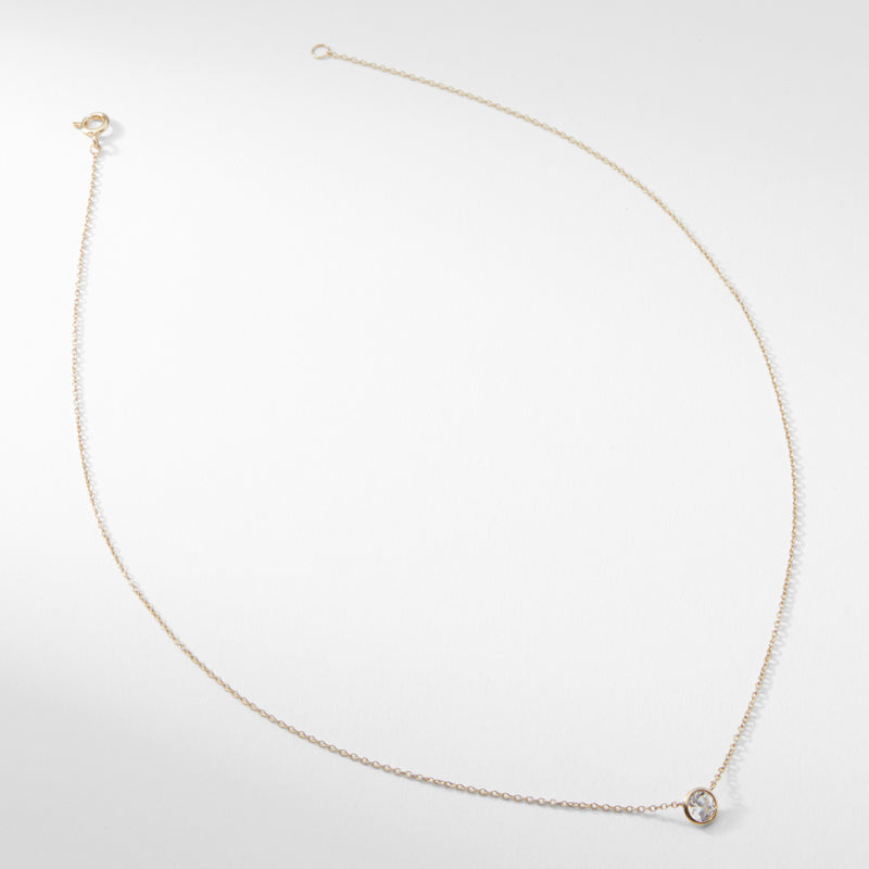 Single Bezel Necklace