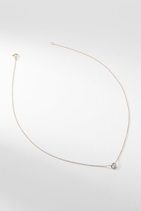 Single Bezel Necklace