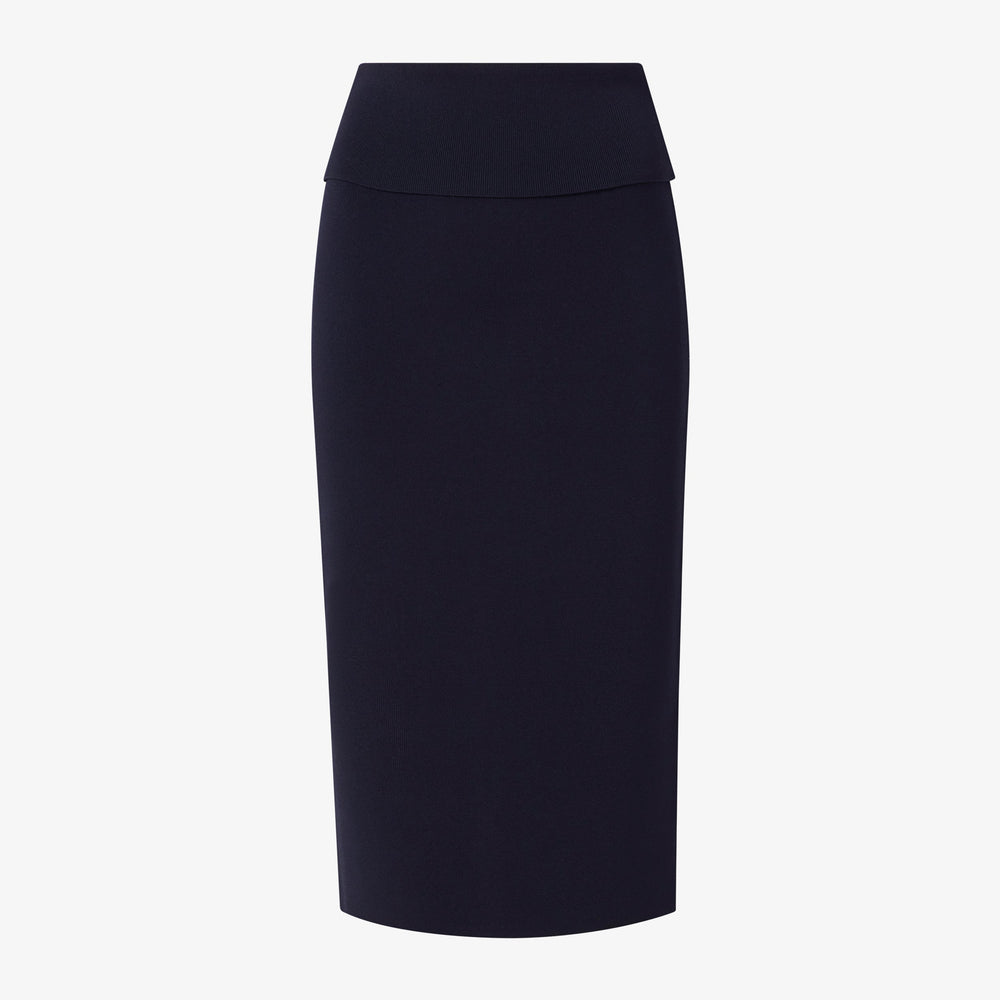 packshot image of the harlem skirt in navy