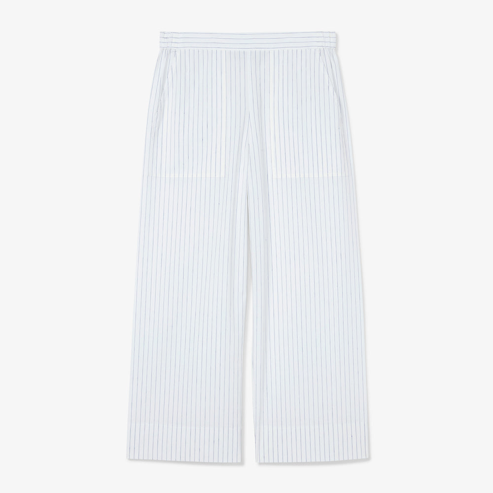 Packshot image of the Madelyn Pant in Blue / Ivory