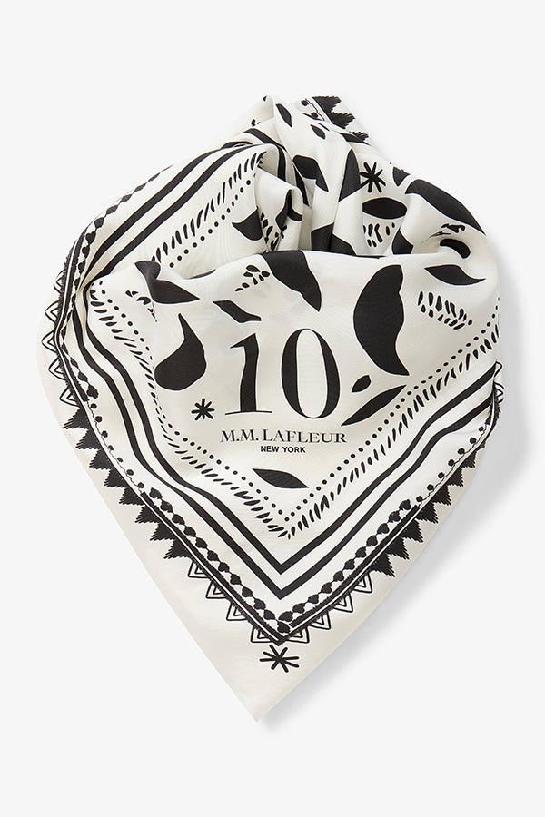 Icon Print Anniversary Scarf
