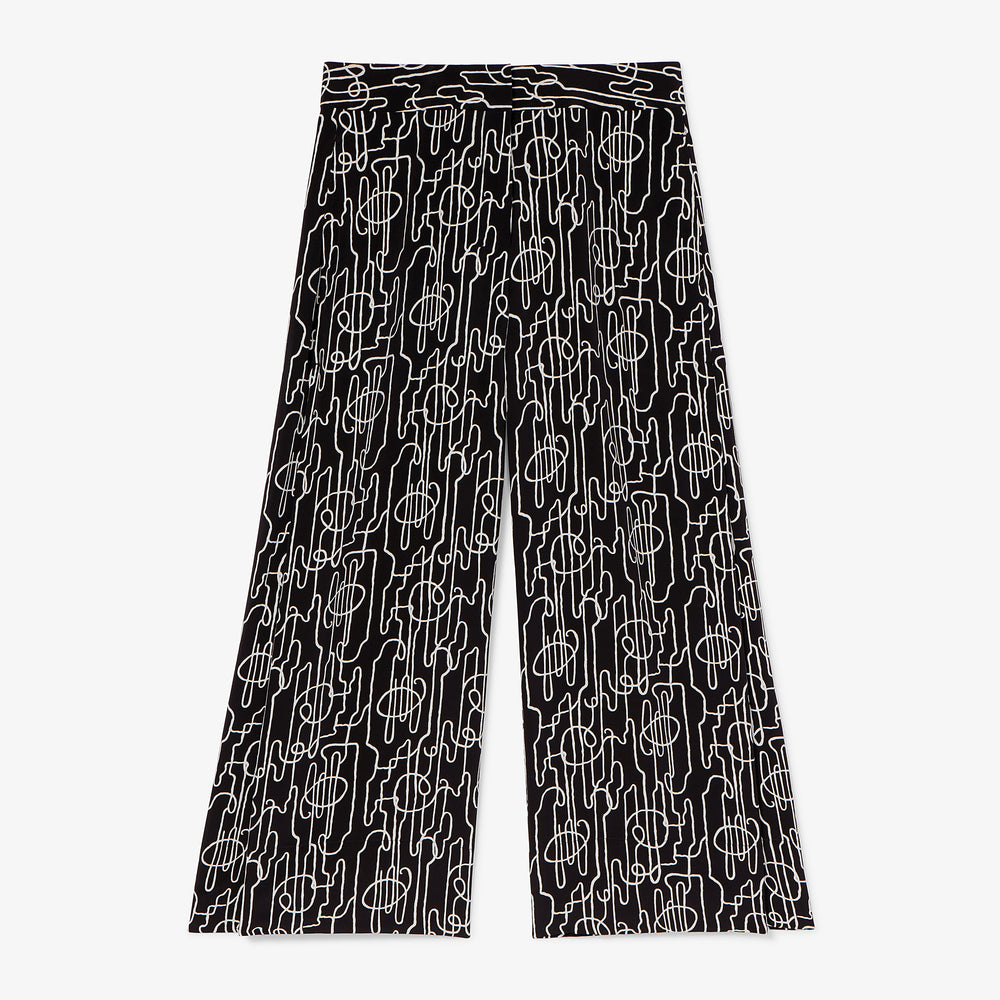packshot image of the zhou culotte in symphony print