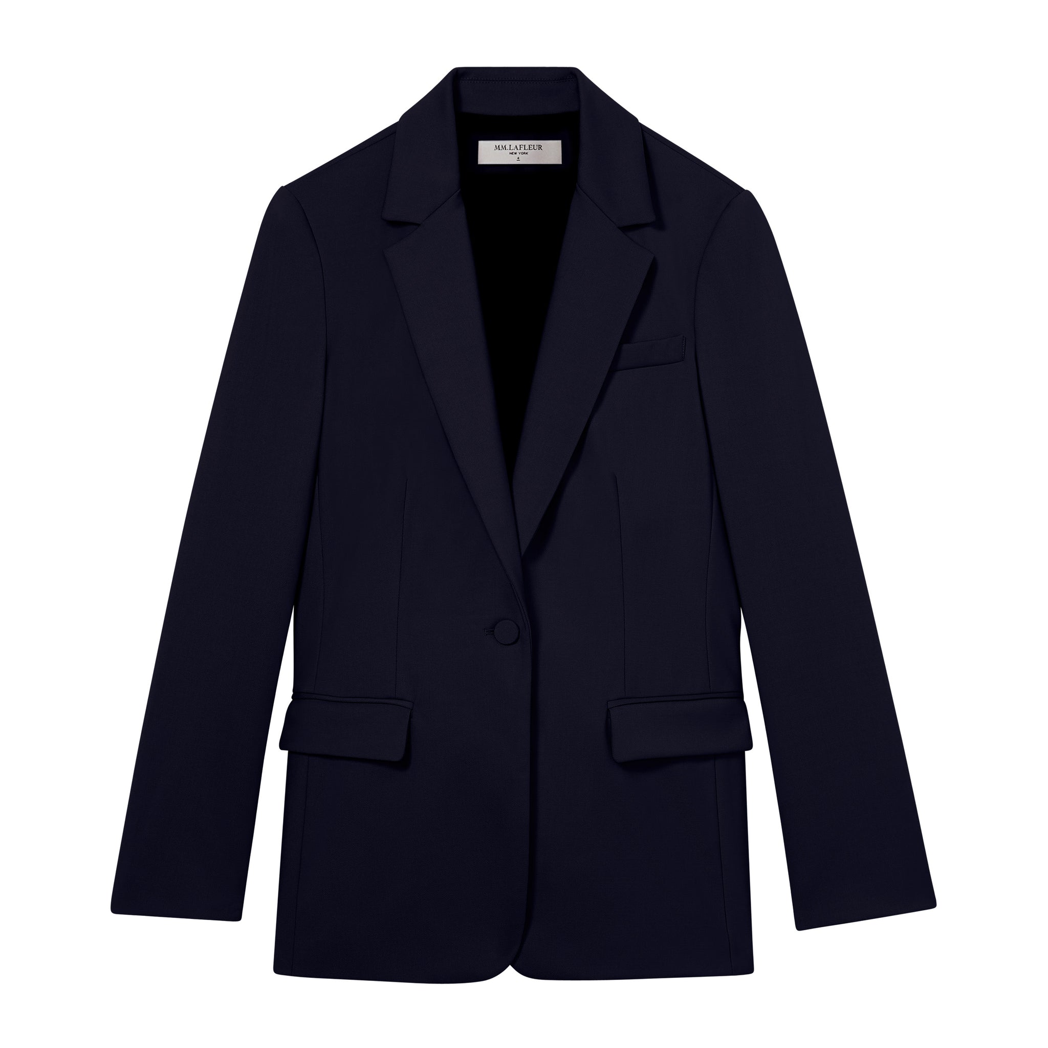 still image of the yiyan blazer in galaxy blue